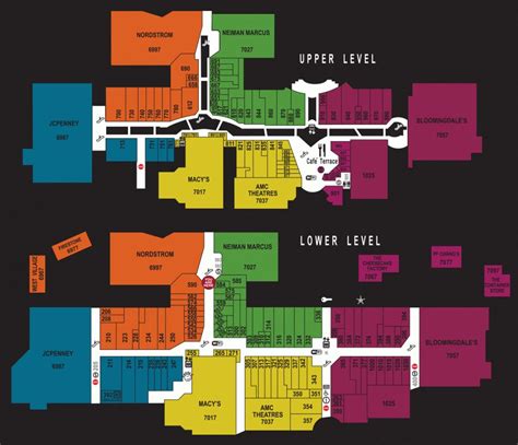 fashion valley map of stores.